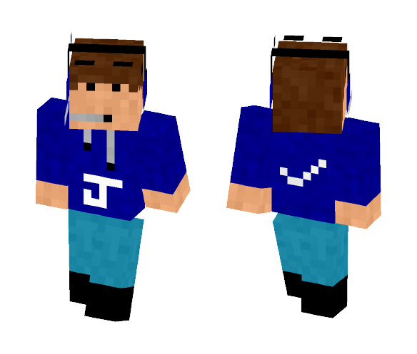 Blue Nike Dude - Male Minecraft Skins - image 1