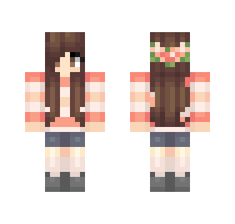 Brown haired Flower Crown