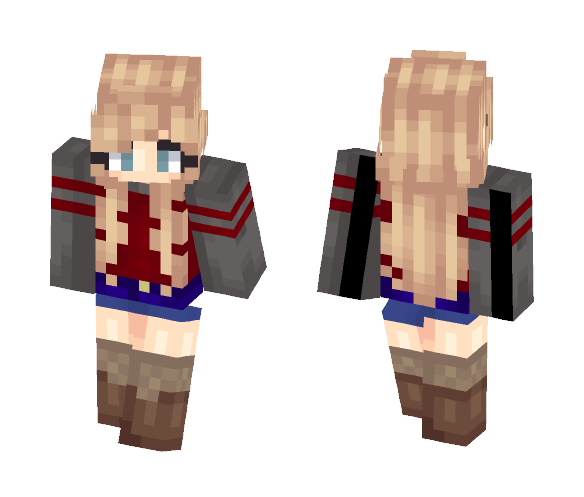 Download Free Casual Girl Skin for Minecraft image 1 Casual Girl - Girl Minecraft Skins - image 1