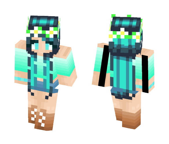 Cute girl with bracelet :3 - Cute Girls Minecraft Skins - image 1