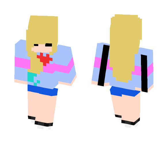 gd frisk 2.0 - Female Minecraft Skins - image 1