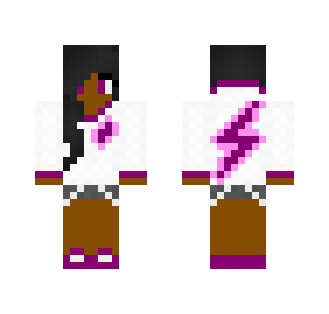 Purple Lightning Bolt Girl