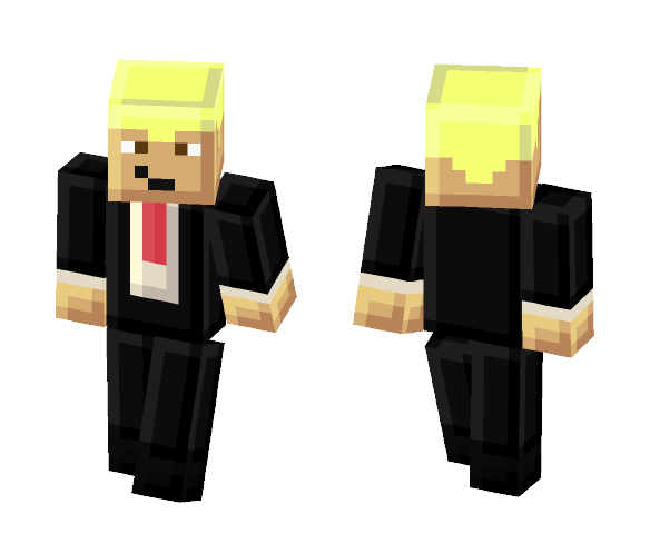 Tiny Pixels Donald Trump - Male Minecraft Skins - image 1