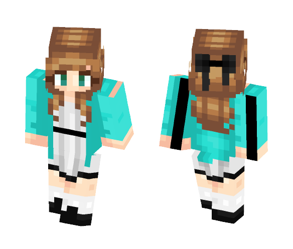 Download Free Feelin' Blue III ST/w Unxverse Skin for Minecraft image 1 Feelin' Blue III ST/w Unxverse - Female Minecraft Skins - image 1