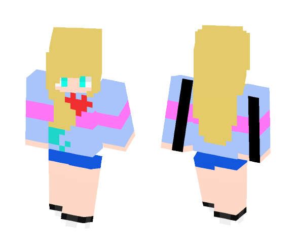 gd frisk - Female Minecraft Skins - image 1