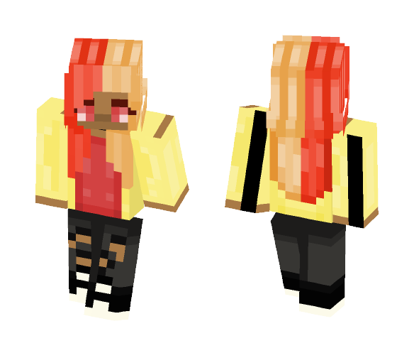 Download Free fire witch Skin for Minecraft image 1 fire witch - Female Minecraft Skins - image 1