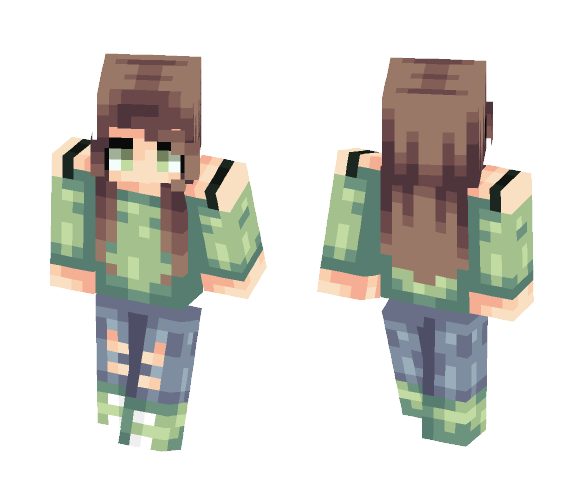 greeeeeeeeeeeeeen - Female Minecraft Skins - image 1