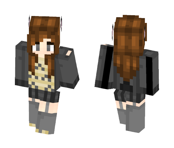 Download Free Totoro Girl (No Hood) | Cassyyy Skin for Minecraft image 1 Totoro Girl (No Hood) | Cassyyy - Girl Minecraft Skins - image 1