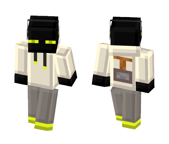 Yellow Tiny Pixels Enderman - Male Minecraft Skins - image 1