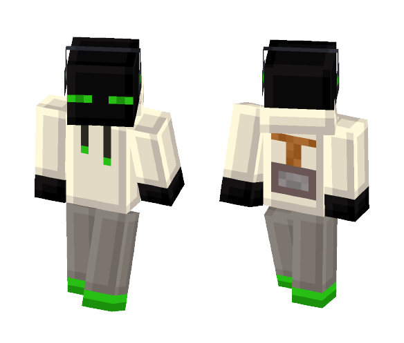 Green Tiny Pixels Enderman - Male Minecraft Skins - image 1