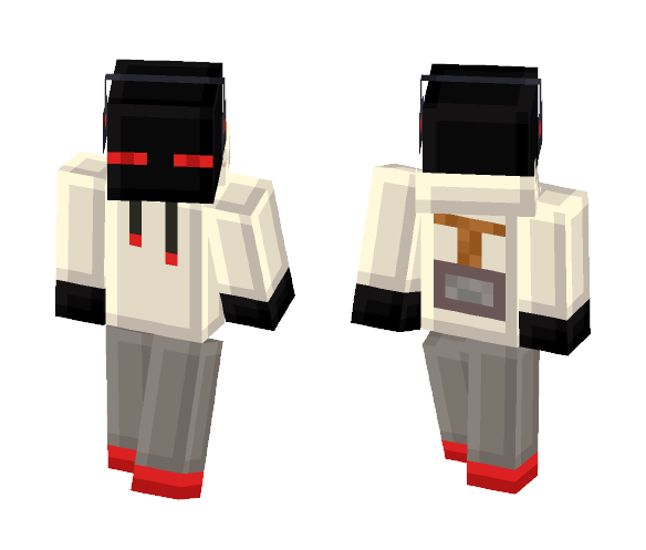 Red Tiny Pixels Enderman - Male Minecraft Skins - image 1