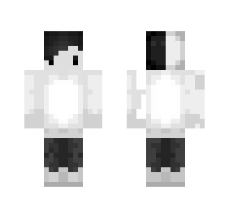 White N Black Cute Boy | Skin - Boy Minecraft Skins - image 2