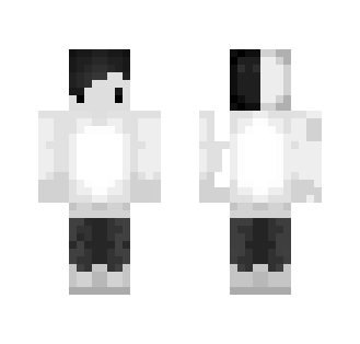 White N Black Cute Boy | Skin