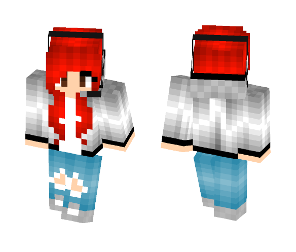 Download Free hoodie girl Skin for Minecraft image 1 hoodie girl - Girl Minecraft Skins - image 1