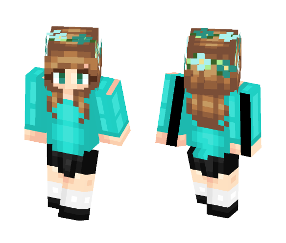 Feelin' Blue - Female Minecraft Skins - image 1