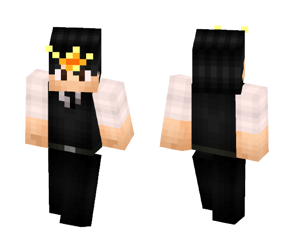 boy pvp fire orange V.2 - Boy Minecraft Skins - image 1
