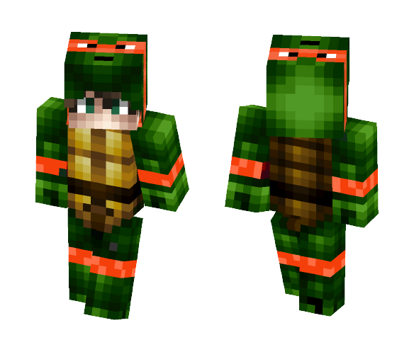 Download Free TMNT Onesie Fan Boy | Skin Skin for Minecraft image 1 TMNT Onesie Fan Boy | Skin - Boy Minecraft Skins - image 1
