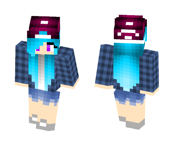 Download Free Sodas & Skateboards Girl Skin for Minecraft image 1 Sodas & Skateboards Girl - Girl Minecraft Skins - image 1
