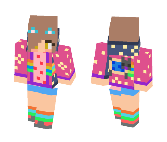 Nyan Cat Colour MIx - Cat Minecraft Skins - image 1