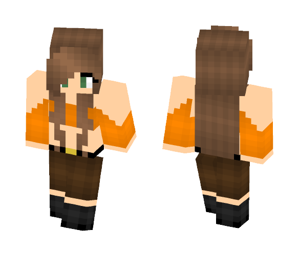 Fall Breeze [drawing in desc] - Female Minecraft Skins - image 1