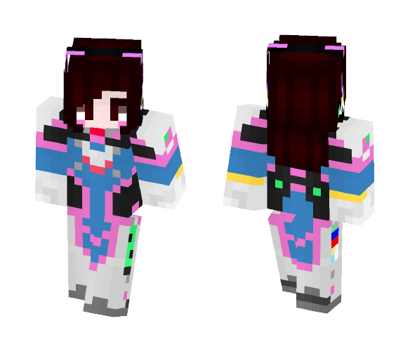 [Overwatch] D.Va - Female Minecraft Skins - image 1