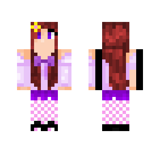 Girl with flower pin