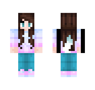 Pastel Fox Girl - Girl Minecraft Skins - image 2