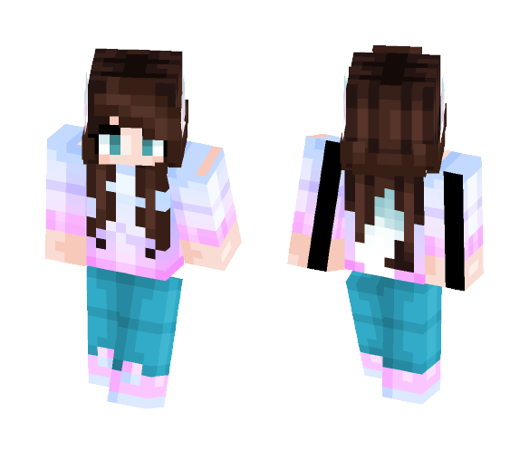 Download Free Pastel Fox Girl Skin for Minecraft image 1 Pastel Fox Girl - Girl Minecraft Skins - image 1