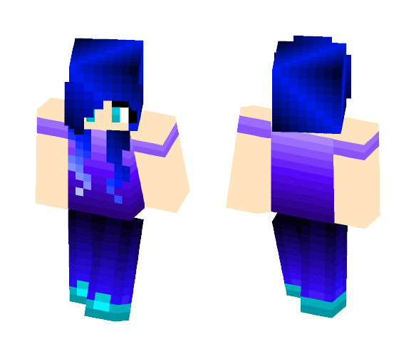 Blue Girl - Girl Minecraft Skins - image 1