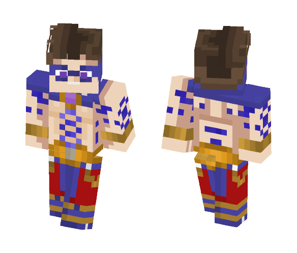 Indigo Lantern Atom - Male Minecraft Skins - image 1