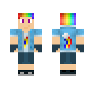 Rainbow Dash MLP Brony - Male Minecraft Skins - image 2
