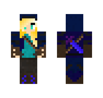 Dark Blue Assasin - Female Minecraft Skins - image 2