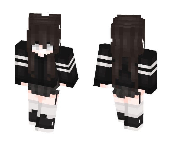 ????Nighttime Litten ???? - Female Minecraft Skins - image 1