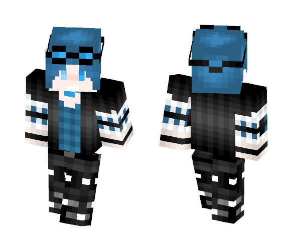 |Asiryne| Blue Steampunk Chibi OLD - Interchangeable Minecraft Skins - image 1