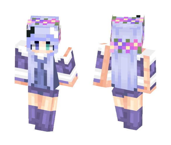 Download Free Twins with primordial Skin for Minecraft image 1 Twins with primordial - Female Minecraft Skins - image 1
