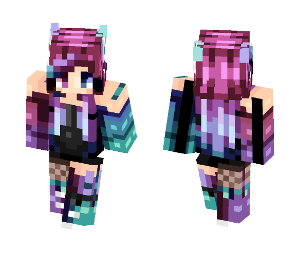 Download Free all of my favorite colors in 1 skin Skin for Minecraft image 1 all of my favorite colors in 1 skin - Female Minecraft Skins - image 1