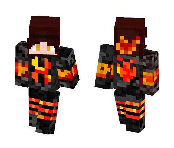 Blazeon Leader 1 (F) - Female Minecraft Skins - image 1