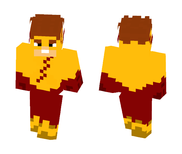 Download Free Kid Flash (Teen Titans Go) Skin for Minecraft image 1 Kid Flash (Teen Titans Go) - Male Minecraft Skins - image 1