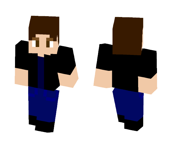 Me in black hoodie - Male Minecraft Skins - image 1