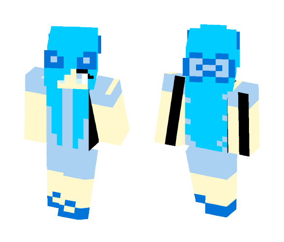 Ice Cat Girl - Cat Minecraft Skins - image 1