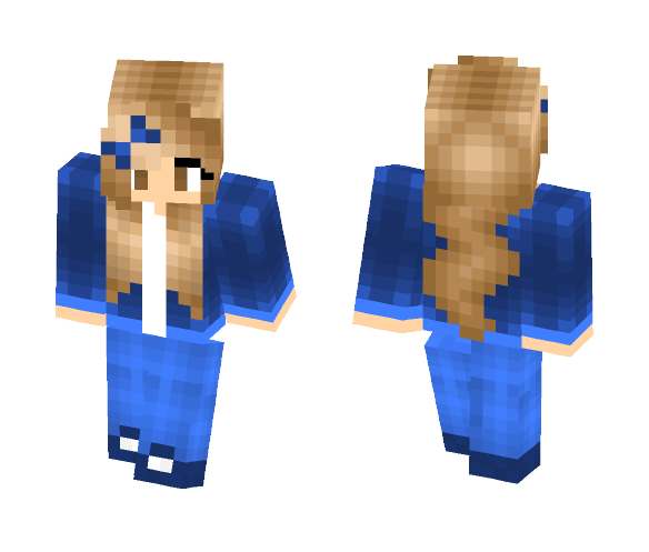 Blue Girl - Girl Minecraft Skins - image 1