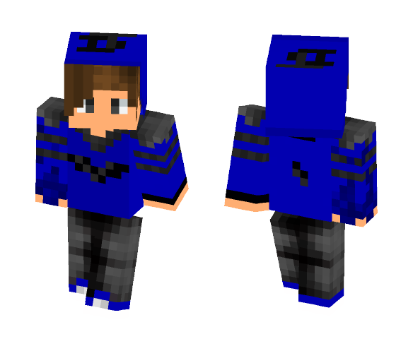 Blue pvp skin :) - Male Minecraft Skins - image 1