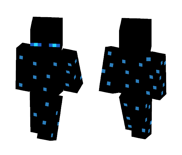 Blue Enderman (Particles) - Interchangeable Minecraft Skins - image 1
