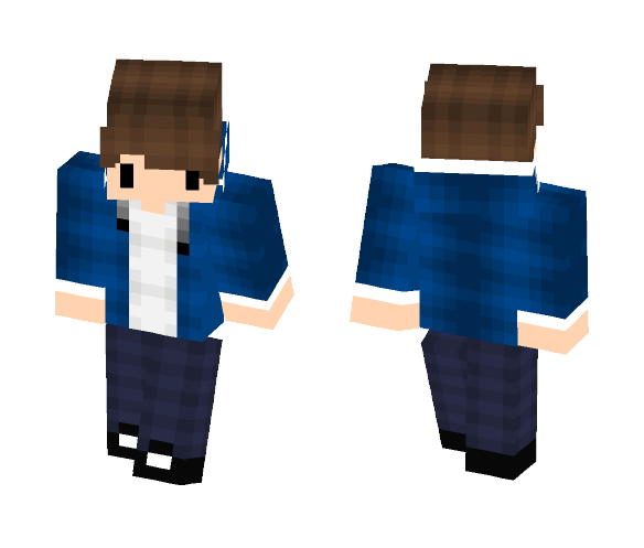 Blue chibi skin - Male Minecraft Skins - image 1