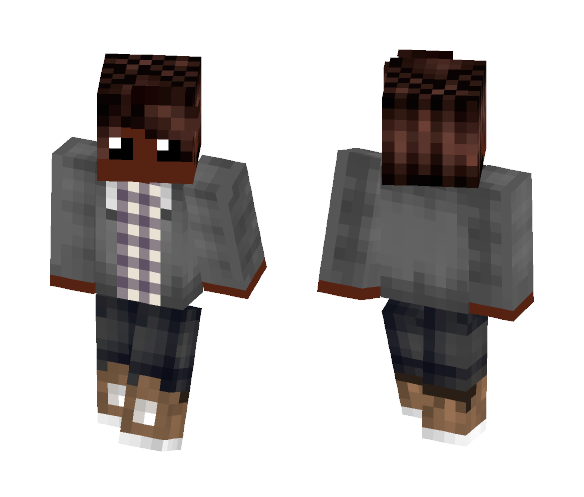 Black good loocking boy (xd) - Boy Minecraft Skins - image 1