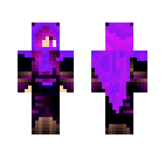 Purple Girl Assasin - Girl Minecraft Skins - image 2