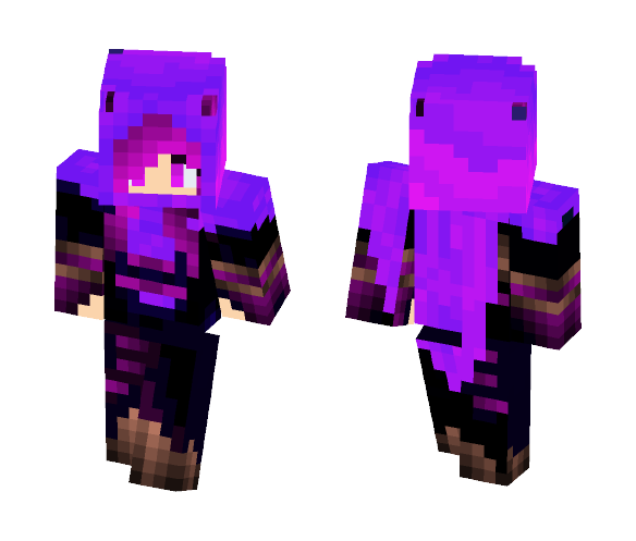 Download Free Purple Girl Assasin Skin for Minecraft image 1 Purple Girl Assasin - Girl Minecraft Skins - image 1