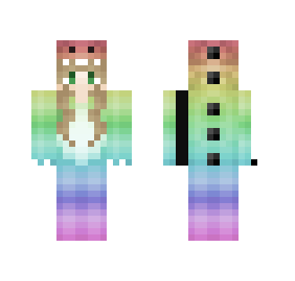 Rainbow Dino Girl