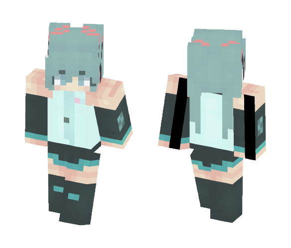Hatsune Miku - Female Minecraft Skins - image 1