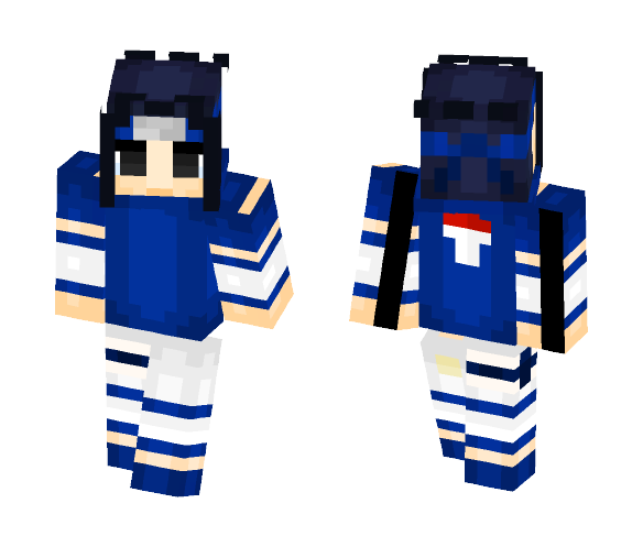 Sasuke pts Naruto(remake) - Male Minecraft Skins - image 1